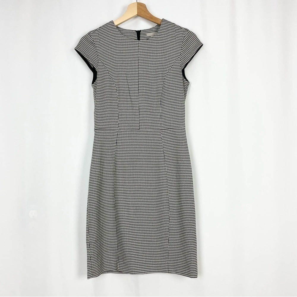 H&M Houndstooth Sheath Dress Black and White Size 4